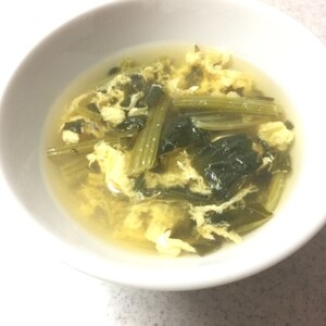 ほうれん草とたまごのスープ